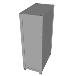 Tall storage cabinet with two doors