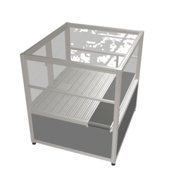 Item Robot enclosure with conveyor belt