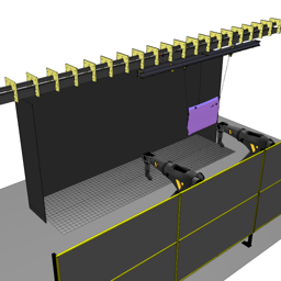 Conveyor Painting with Two Robots (OLP)