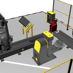 Jigless Assembly with Two Robots (OLP)