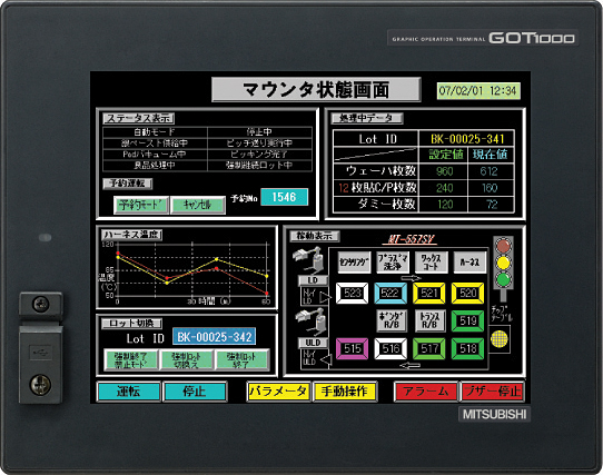 GT1562-VNBD 特長 表示器 GOT 仕様から探す｜三菱電機 FA