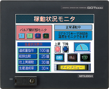 GT1555-QTBD　GOT1000 5.7型三菱電機画面　インターフェイス