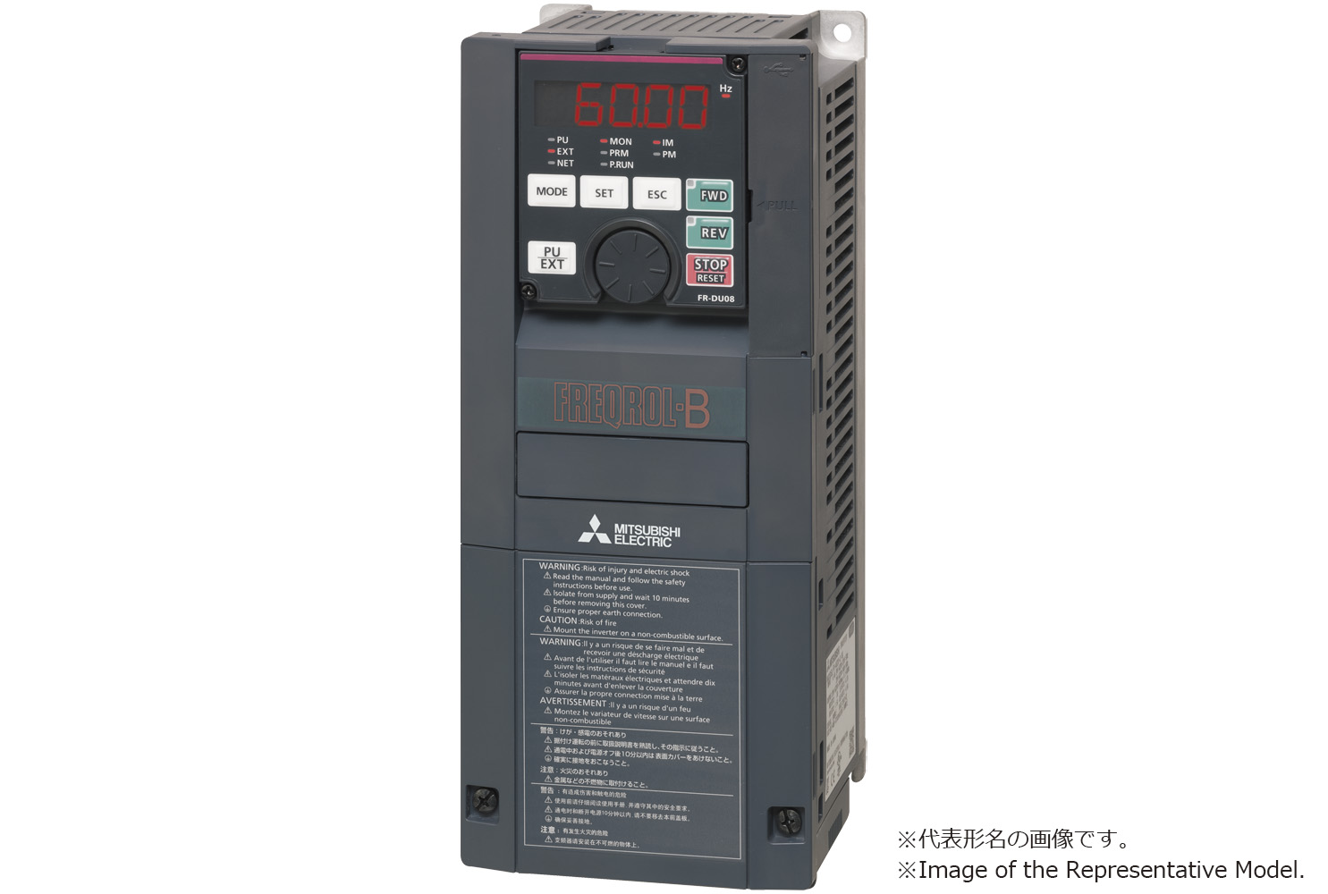 3B0003K 三菱電機 インバーター 　FR-B2200-2,2kW A800 FR-B3-H2200 特長 インバータ FREQROL 仕様から探す｜三菱電機 FA