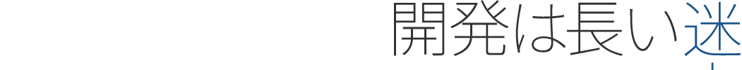 開発は長い迷走期間に
