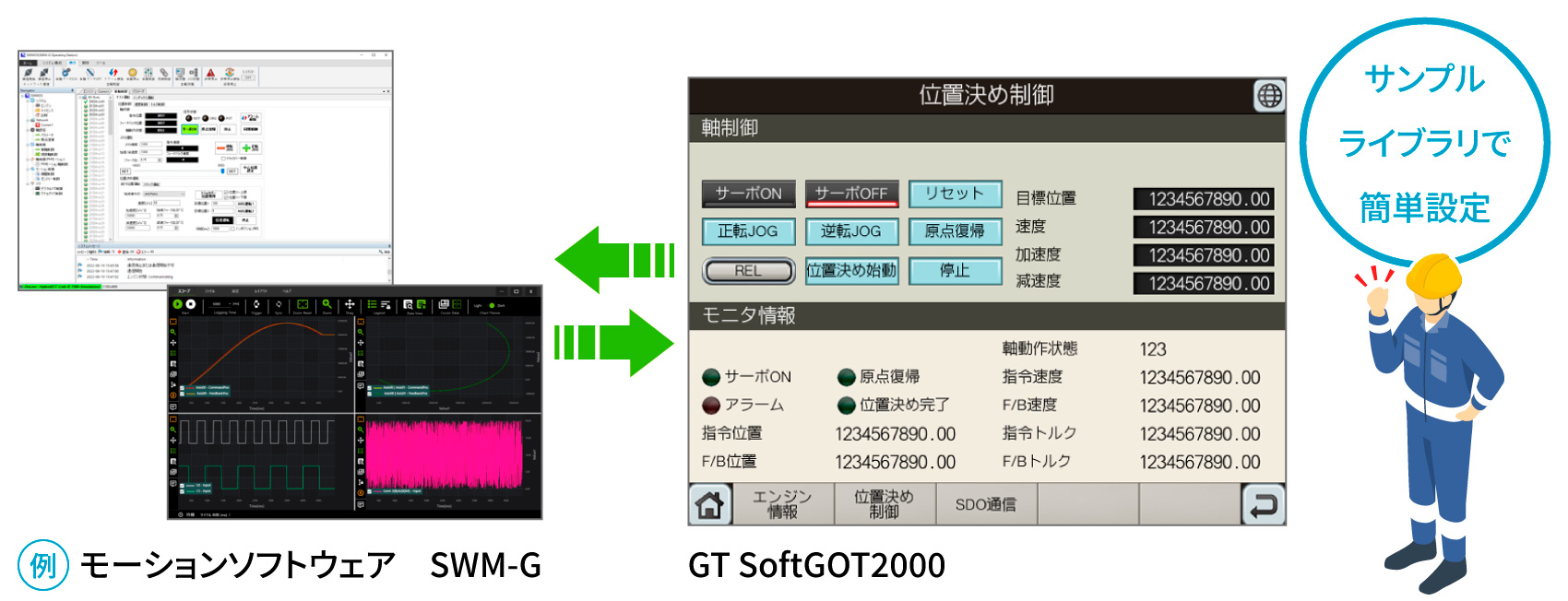 三菱電機アプリケーションとの連携画面
