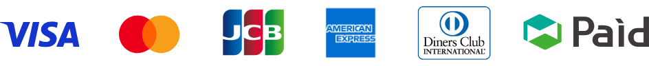 VISA / Mastercard / JCB / American Express / Diners Club / Paid
