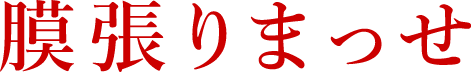 膜張りまっせ