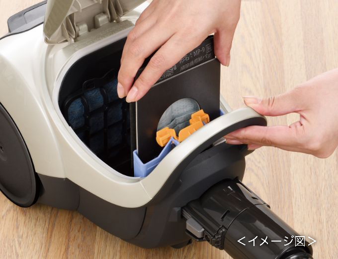 大容量の紙パックでゴミ捨てラクラク