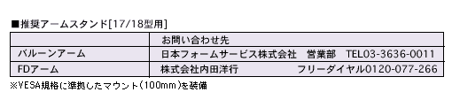 仕様（ディスプレイ本体）
