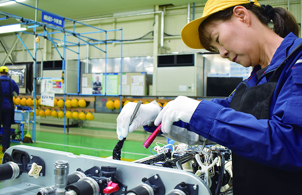 貯湯タンクの最終確認