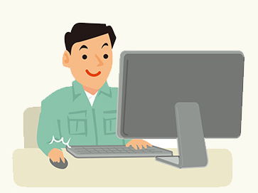 事務所で事前準備