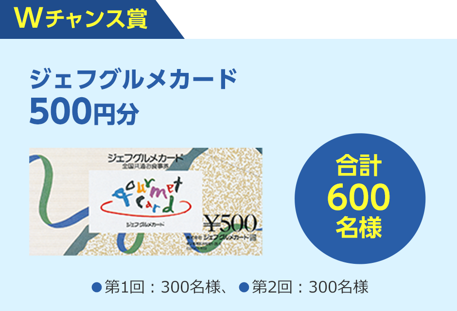 ジェフグルメカード500円分
