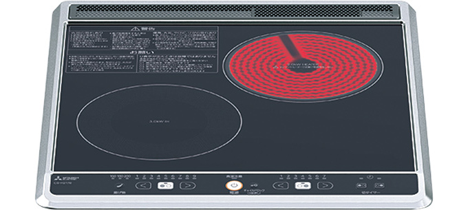 三菱IHクッキングヒーター☆CS-H217B☆ビルトインタイプ-