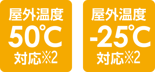 屋外温度対応※2