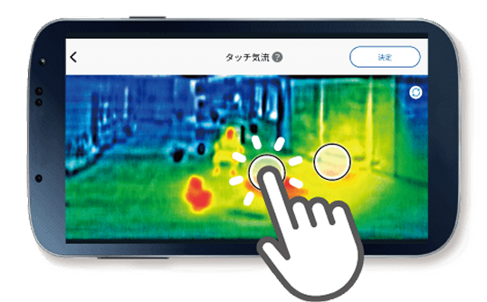 サーモでみまもり/タッチ気流のイメージ画像