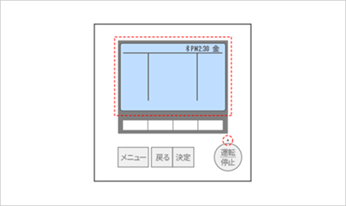 リモコンの運転状態確認