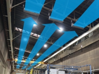 エアー搬送ファンによる搬送