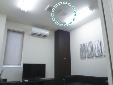 「ヘルスエアー®機能」搭載　循環ファン  設置状態