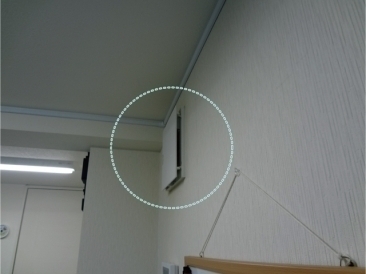 「ヘルスエアー®機能」搭載　循環ファン　設置状態