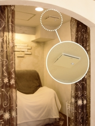 サロン側のフット用の個室