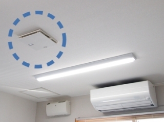 専務室に設置された10畳用