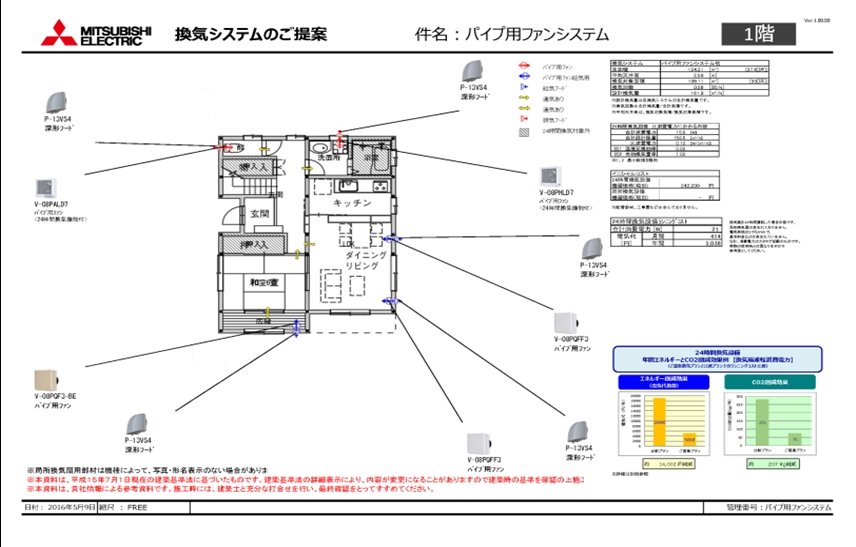 換気システム設計ソフト 三菱電機 空調 換気 衛生