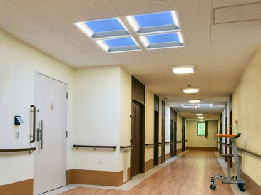 廊下　昼シーン