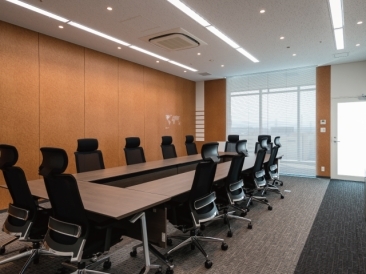 会議室(直管LEDランプ搭載 ベースライト 埋込形 LDL40×1)