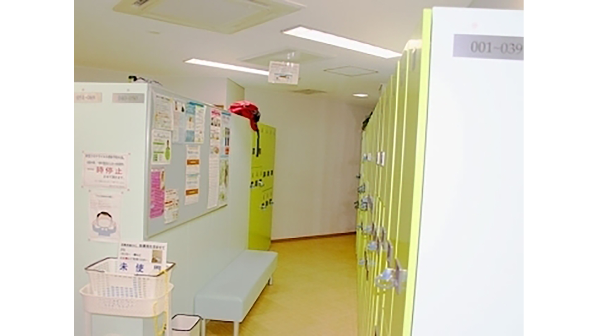 密になりやすい更衣室に設置