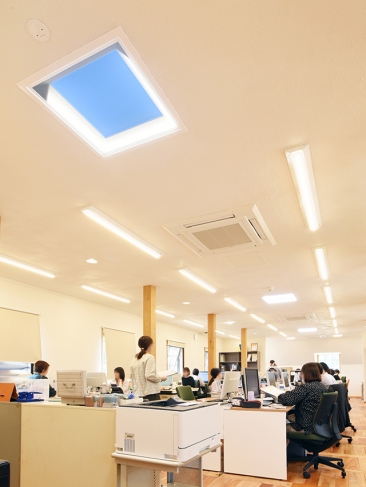 オフィス　青空照明
