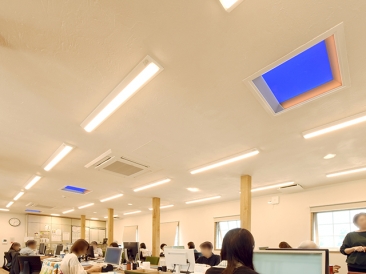 オフィス　青空照明