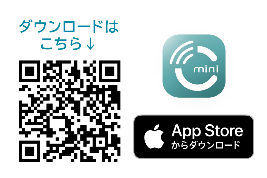 iPhoneアプリ MILCO.CONNECT miniダウンロード用二次元コード
