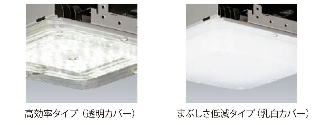 空間用途で選べる2種のカバー