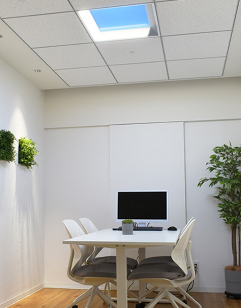 「まるで本物の青空」を様々な空間に