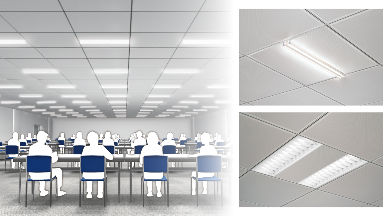 グリッド天井用照明