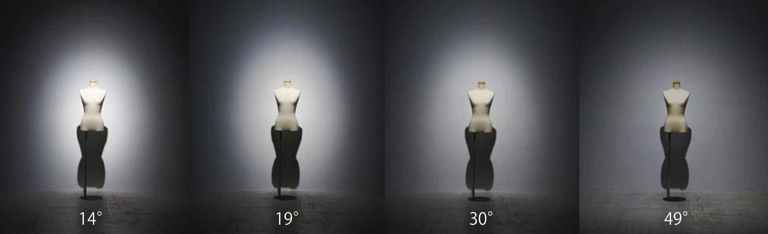 4つの配光をご用意し、空間を美しく演出