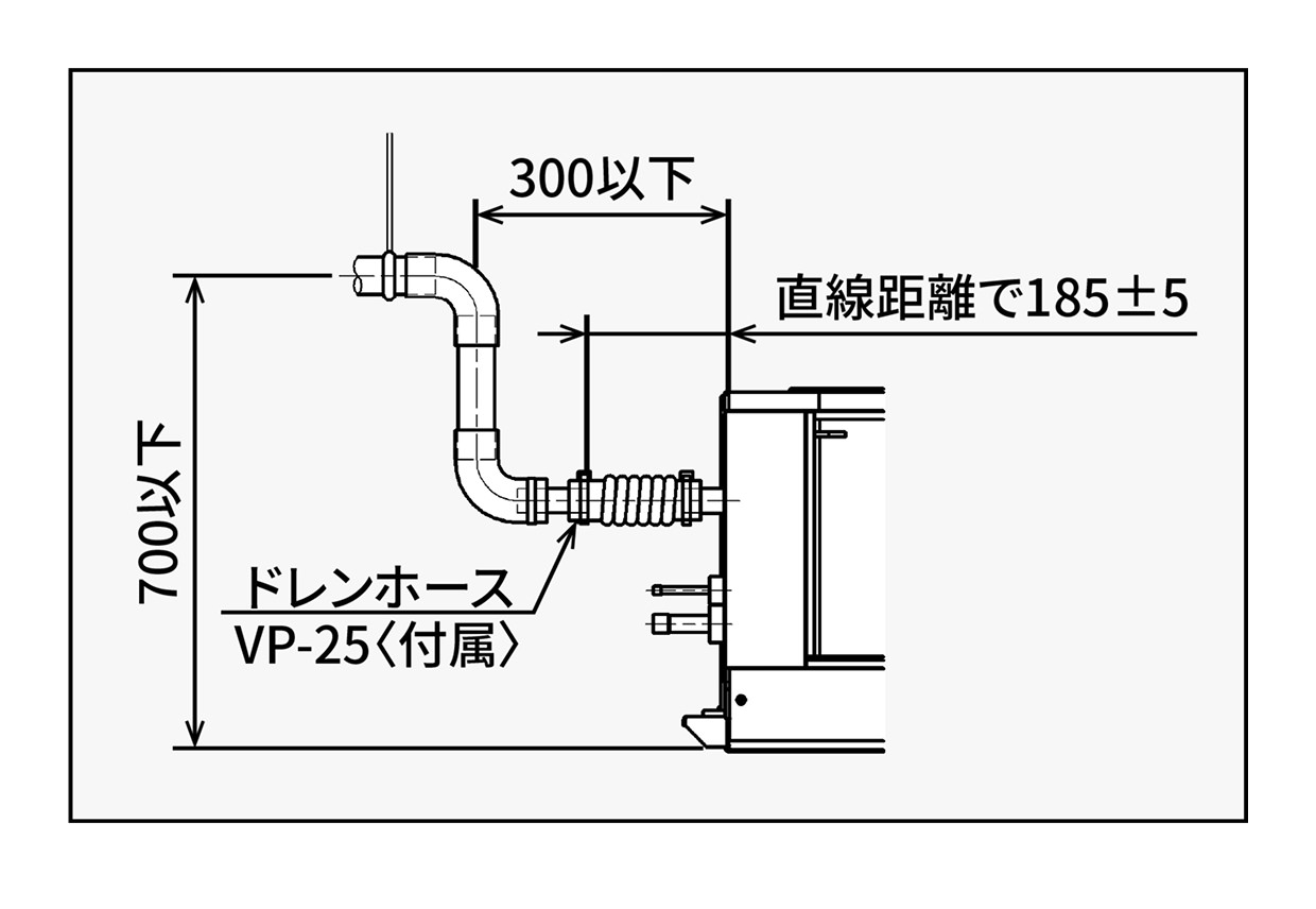 揚程700mmのイメージ図