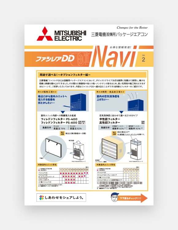 ファシレアDD Navi Vol.2 用途で選べる！～オプションフィルター編～の表紙画像