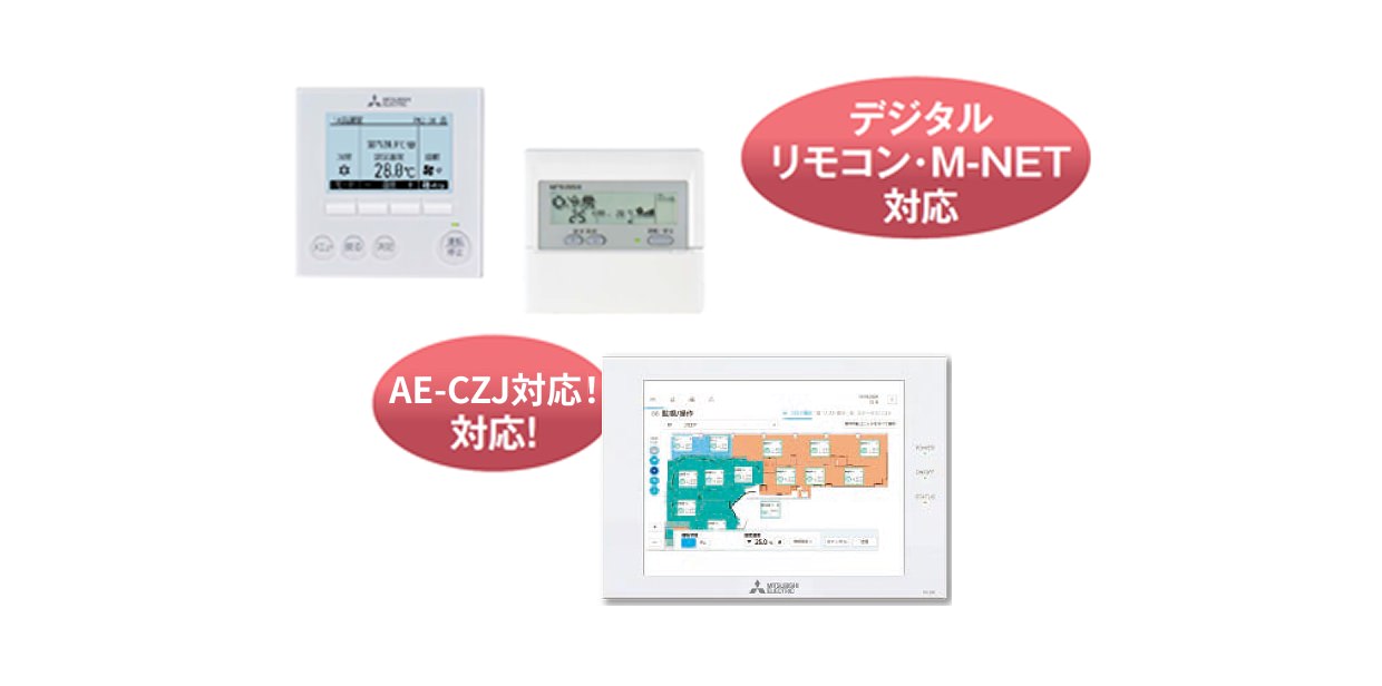 デジタルリモコン・M-NET対応 AE-CZJ対応のイメージ図