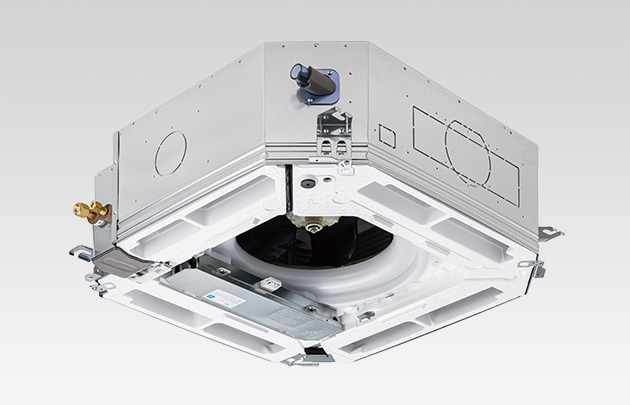 三菱電機 4方向天井カセット形ツインエアコン Mr.SLIM PLZX-KP160BEF ムーブアイ付パネル スリムK 【安心取引】保証有 4方向天井カセット形〈i-スクエアタイプ〉｜室内ユニット｜店舗・事務