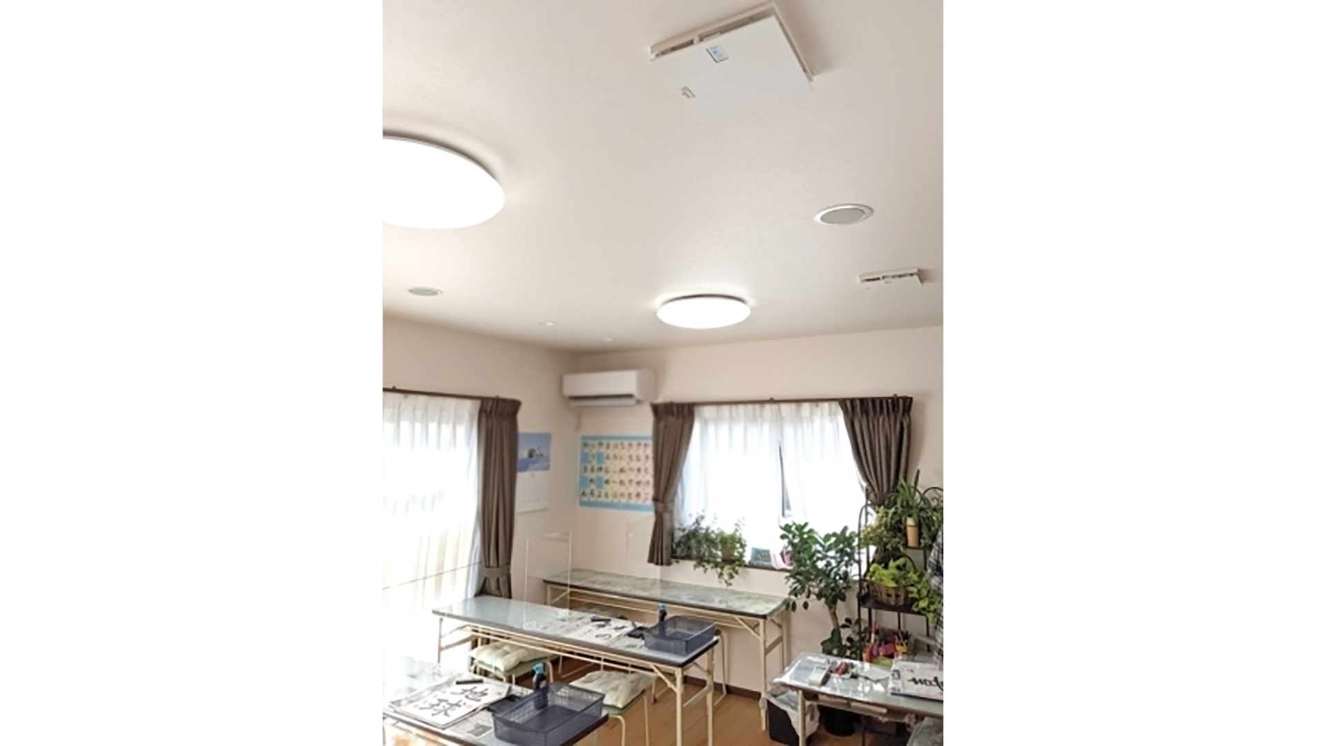 「ヘルスエアー®機能」搭載　循環ファン　設置状態