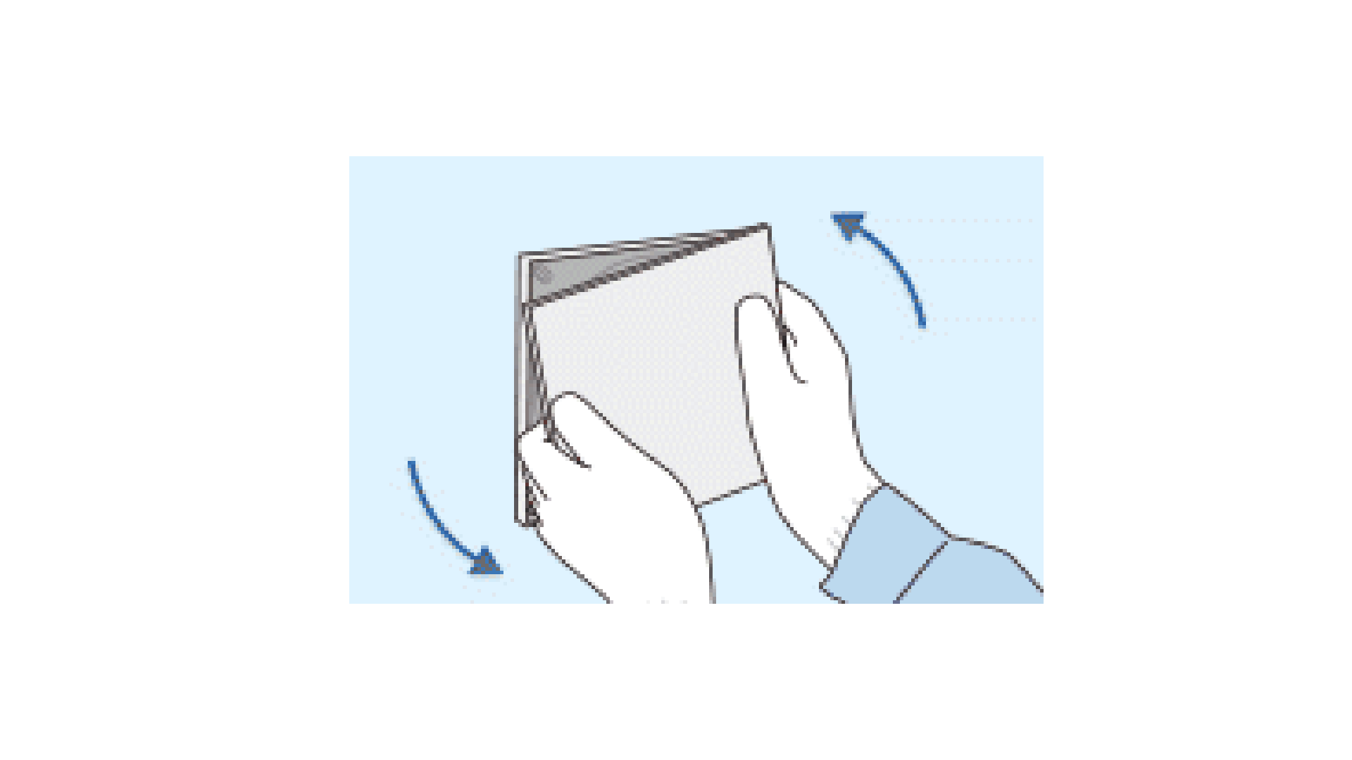 パネルユニットを回転させて引き出します。