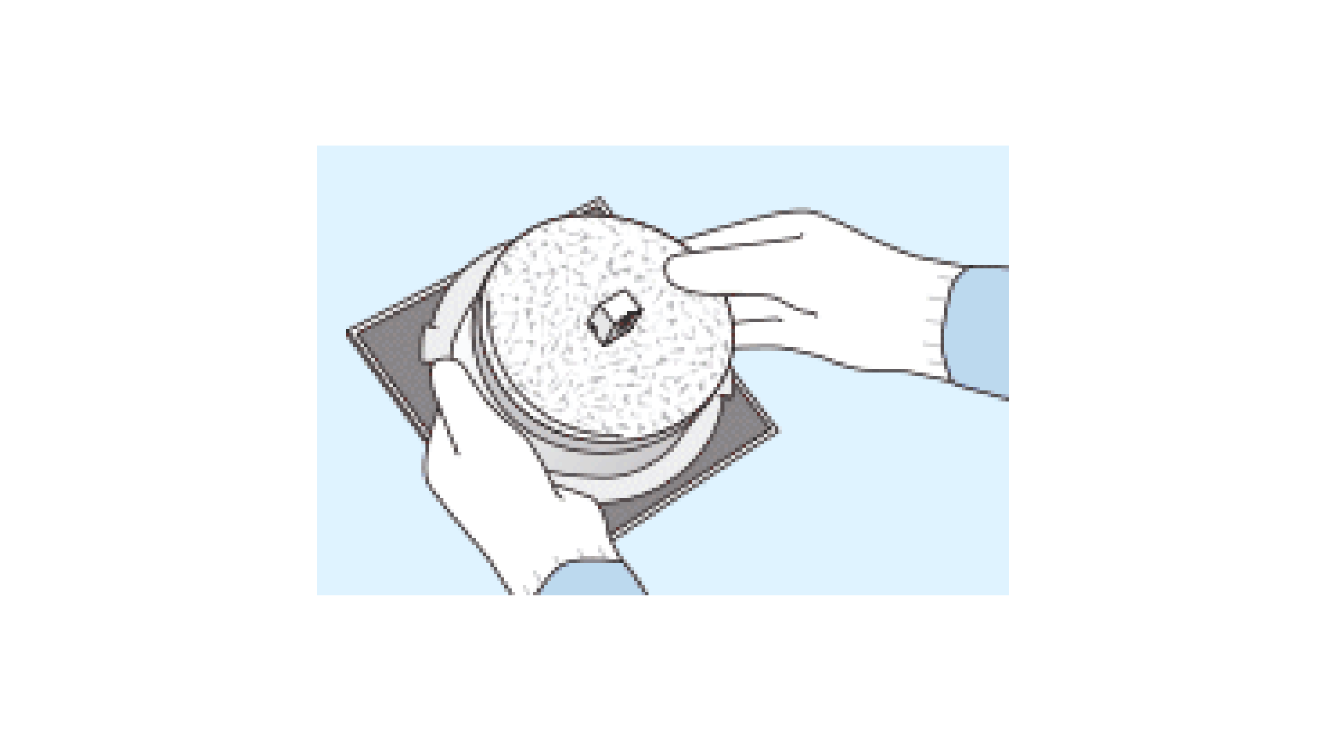 手元でフィルター清掃や交換が行えます。