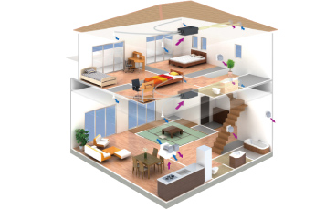 天井カセット形設置イメージ