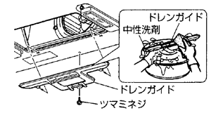 ドレンガイドの清掃
