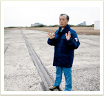 種子島で初めてロケットが打ち上げられた場所に今はレールが残っている。 