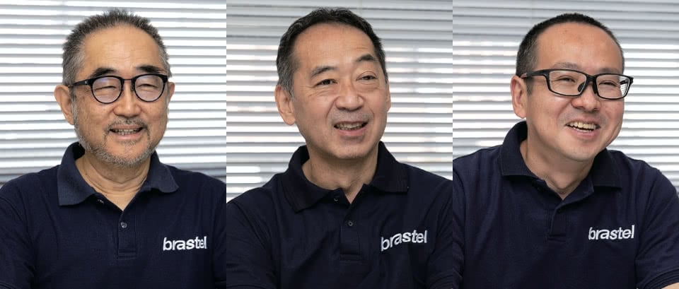 左から、代表取締役　川合 健司氏、代表取締役　田辺 淳治氏、システム部 システムプランナー　坂口 クラウジオ トシオ氏