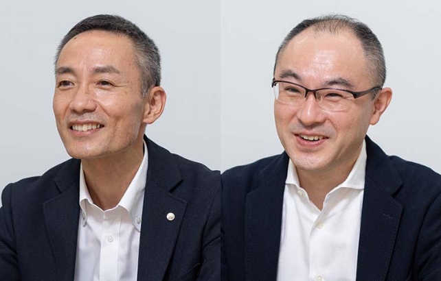 DX推進本部 データHUBプロジェクトチームマネージャー　井川 竜也 氏（左）DX推進本部 データマネジメントチーム EX（専門職）兼 データHUBプロジェクトチーム　大畑 博志 氏（右）