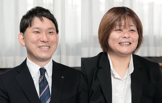 株式会社ジェイ・エス・ビー　高齢者事業本部　業務部　課長　吉田 直樹 氏（左）株式会社ジェイ・エス・ビー　運営企画部　関西第2エリア担当　エリア長　藪内 亜矢子 氏（右）