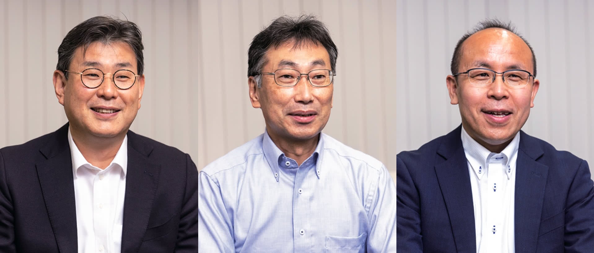 左より、三菱電機株式会社　インフォメーションシステム事業推進本部　ITソリューション事業センター　副センター長　雲田 憲太郎 氏三菱電機インフォメーションシステムズ株式会社　クラウドビジネス推進プロジェクト部長　小林 敦 氏三菱電機インフォメーションシステムズ株式会社　技術統括部 技術部 開発課 課長　大澤 伸行 氏